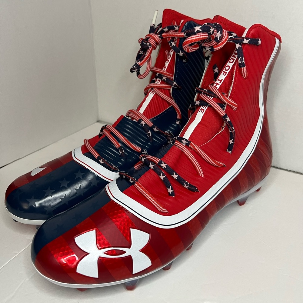 Under Armour Highlight Limited Edition USA Football Cleats 3021191-600 Sz 13
